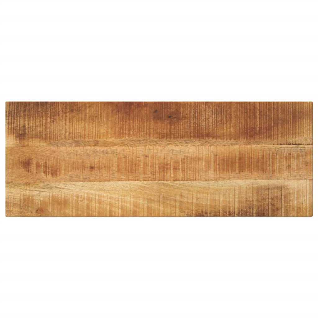 Tafelblad rechthoekig 90x40x2,5 cm massief ruw mangohout