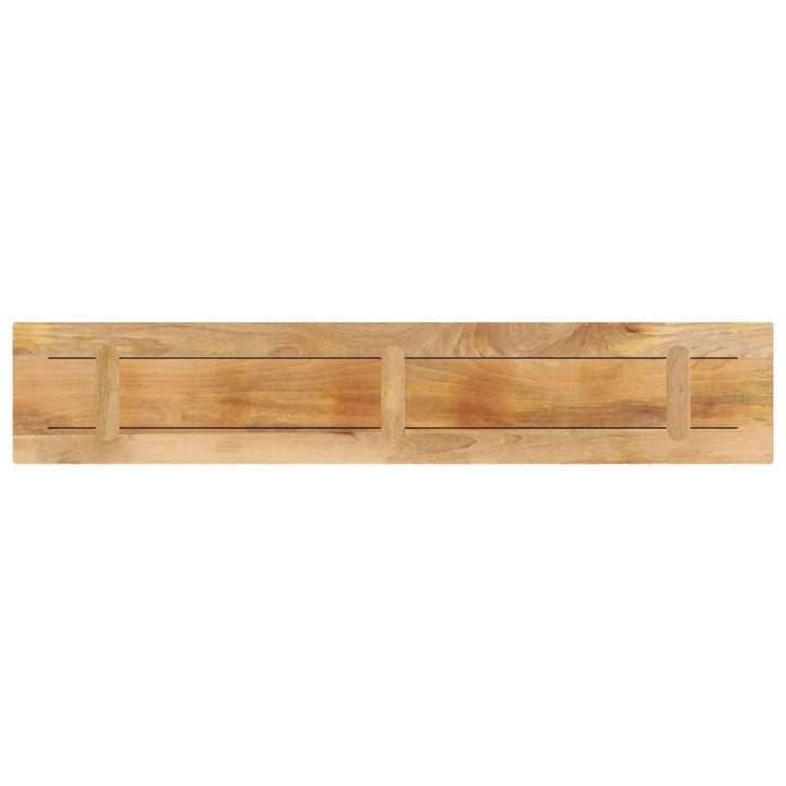 Tafelblad rechthoekig 180x40x2,5 cm massief ruw mangohout