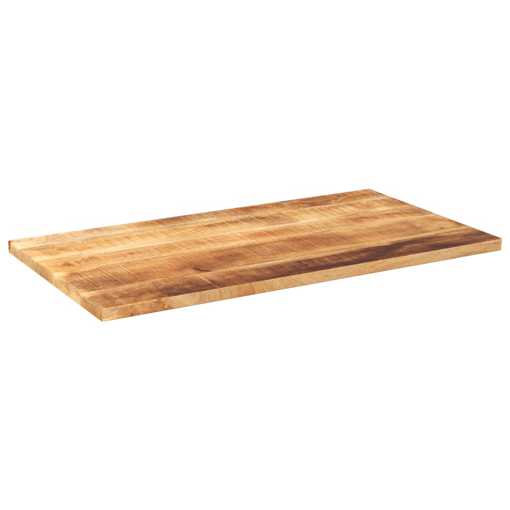 Tafelblad rechthoekig 100x50x2,5 cm massief ruw mangohout