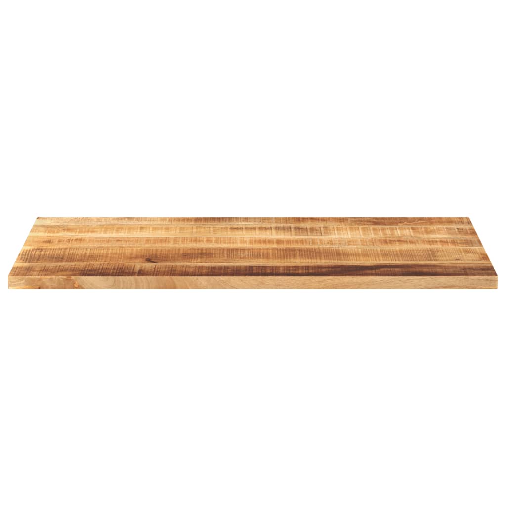 Tafelblad rechthoekig 100x50x2,5 cm massief ruw mangohout