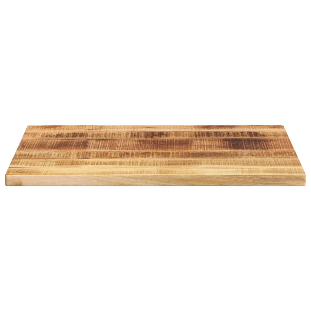 Tafelblad rechthoekig 80x60x1,5 cm massief ruw mangohout