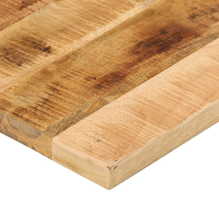 Tafelblad rechthoekig 80x60x1,5 cm massief ruw mangohout