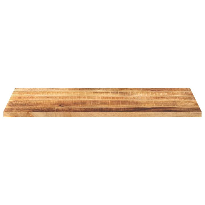 Tafelblad rechthoekig 100x60x2,5 cm massief ruw mangohout