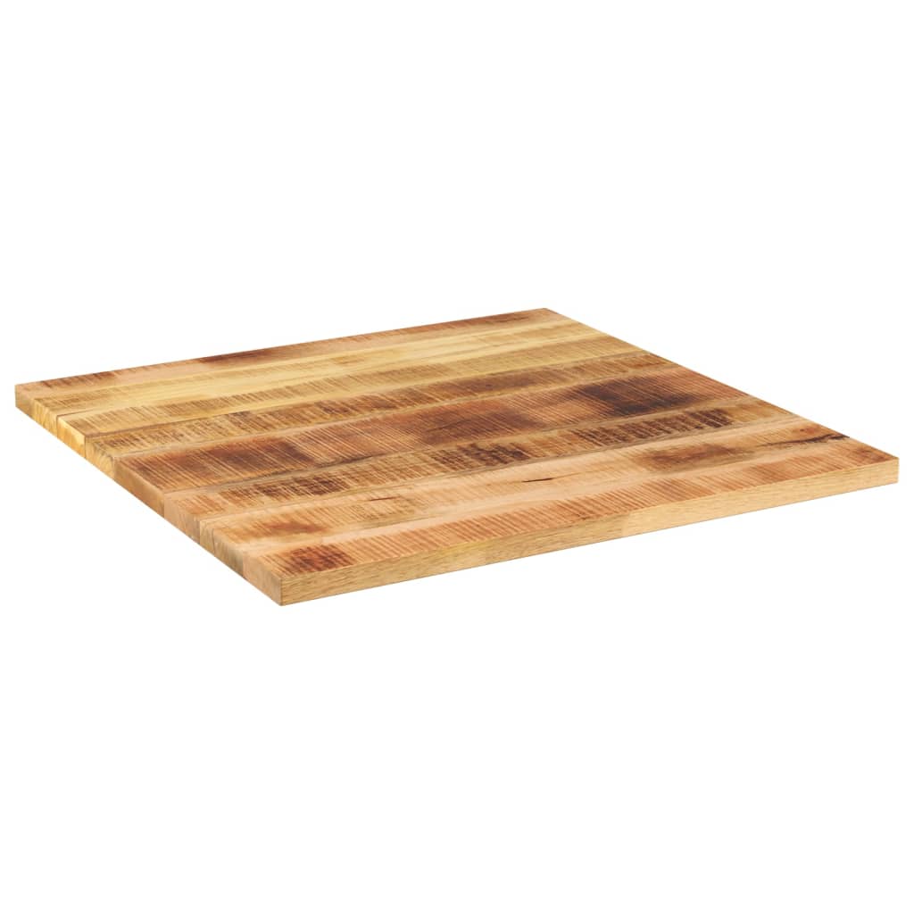 Tafelblad vierkant 70x70x1,5 cm massief ruw mangohout