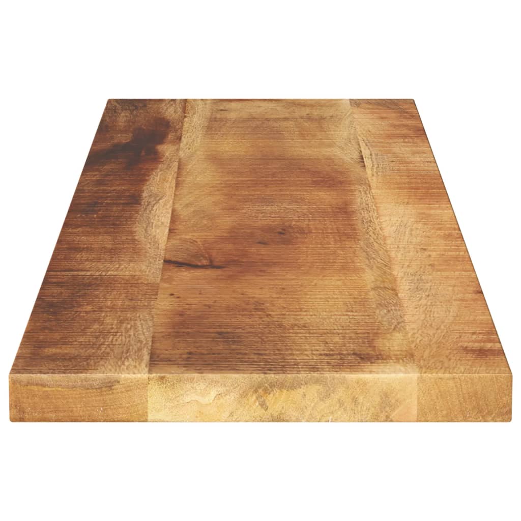 Tafelblad rechthoekig 100x20x3,8 cm massief ruw mangohout