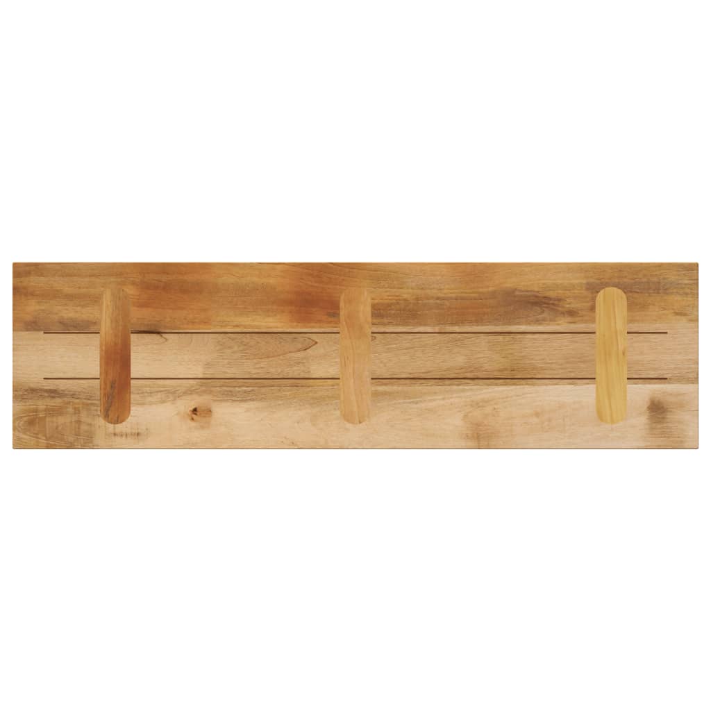 Tafelblad rechthoekig 100x20x3,8 cm massief ruw mangohout