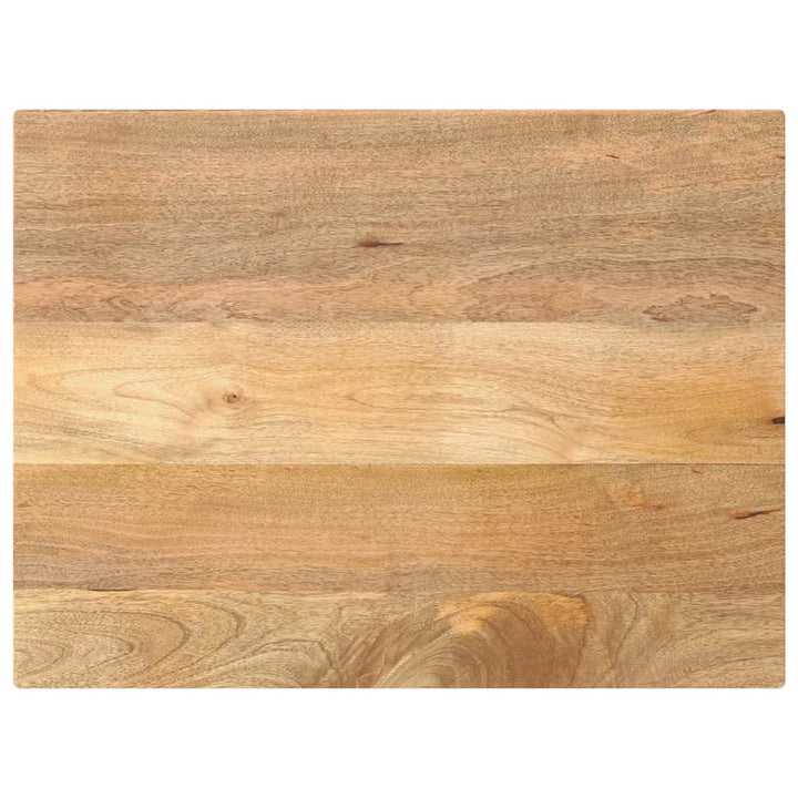 Tafelblad rechthoekig 80x70x3,8 cm massief mangohout