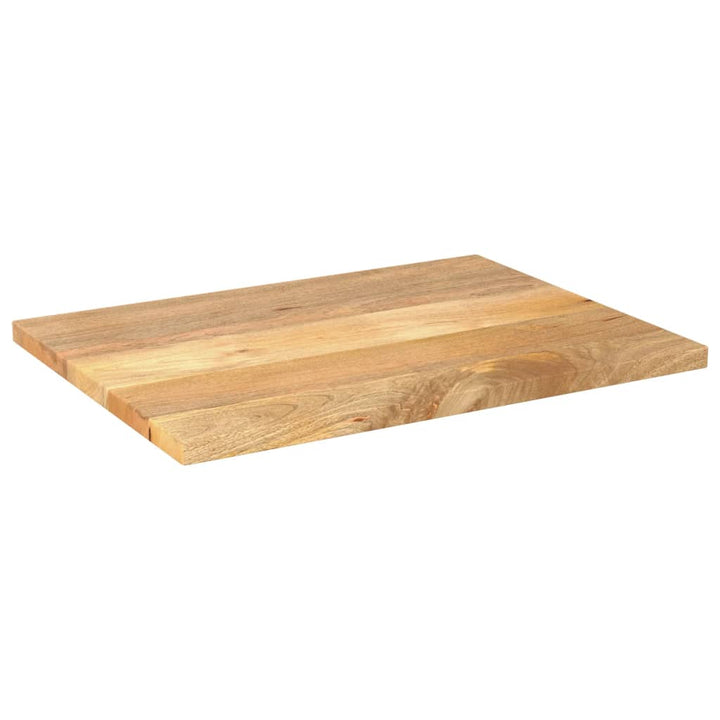 Tafelblad rechthoekig 80x70x3,8 cm massief mangohout