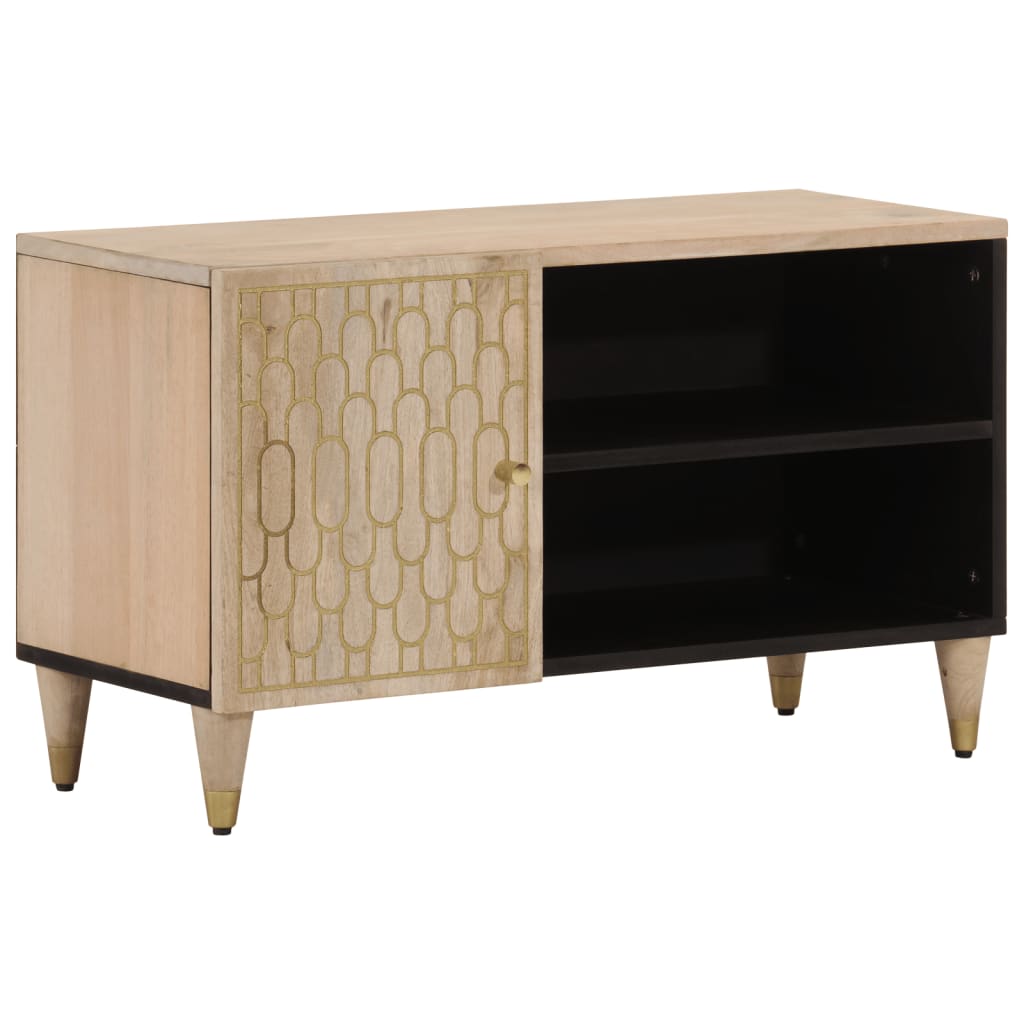 Tv-meubel 80x31x46 cm massief mangohout