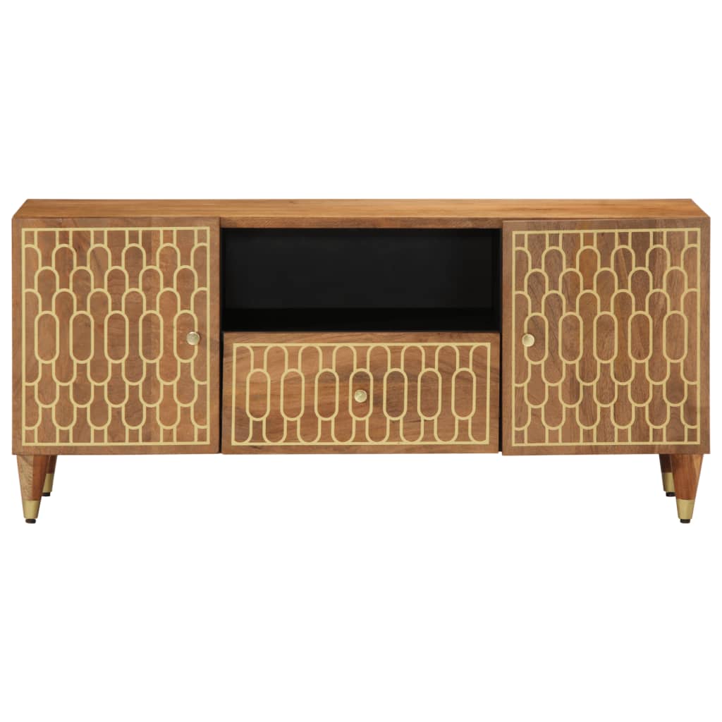 Tv-meubel 105x33x46cm massief mangohout