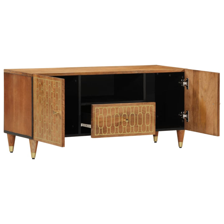 Tv-meubel 105x33x46cm massief mangohout