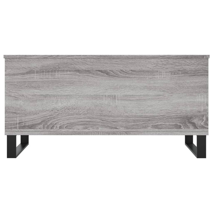 Salontafel 90x44,5x45 cm bewerkt hout grijs sonoma eikenkleurig