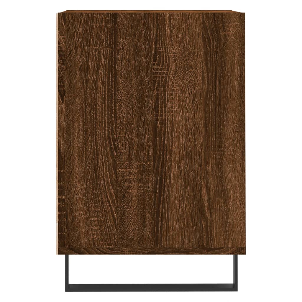 Tv-meubel 100x35x55 cm bewerkt hout bruin eikenkleur