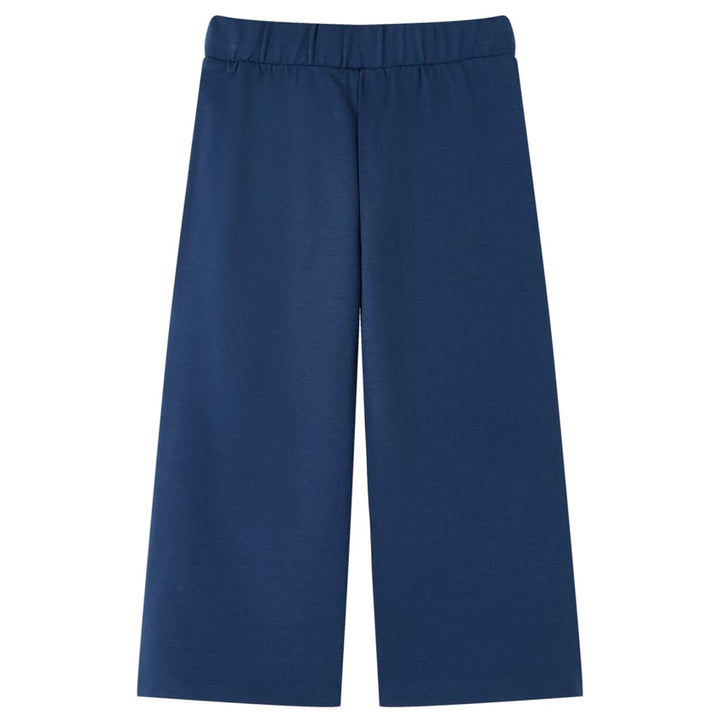 Kinderbroek met wijde pijpen 116 marineblauw