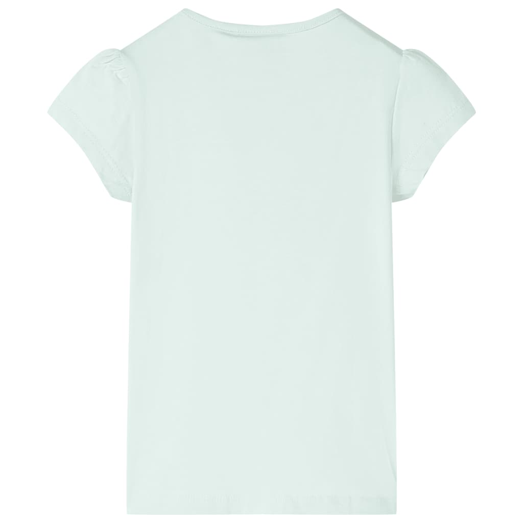 Kindershirt 104 lichtmintkleurig