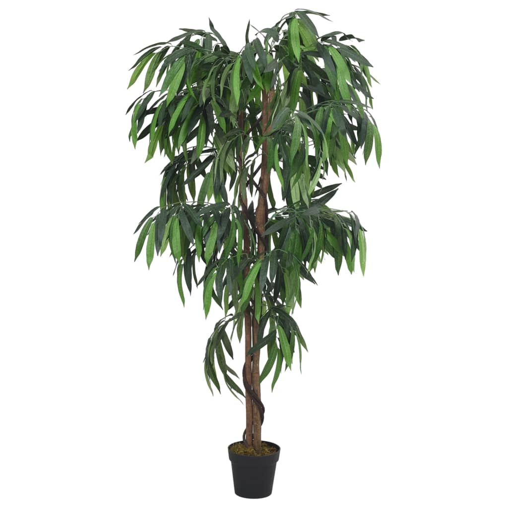 Kunstplant mangoboom 300 bladeren 80 cm groen