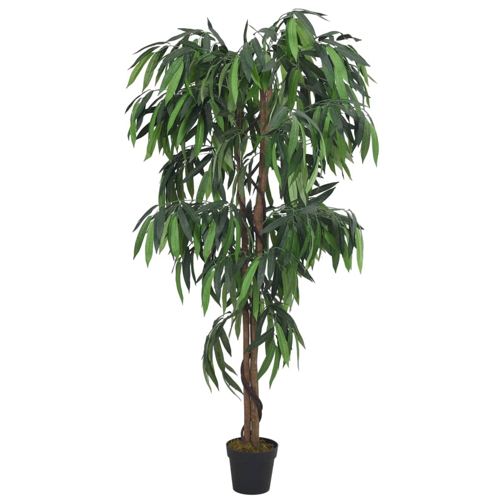 Kunstplant mangoboom 1050 bladeren 200 cm groen