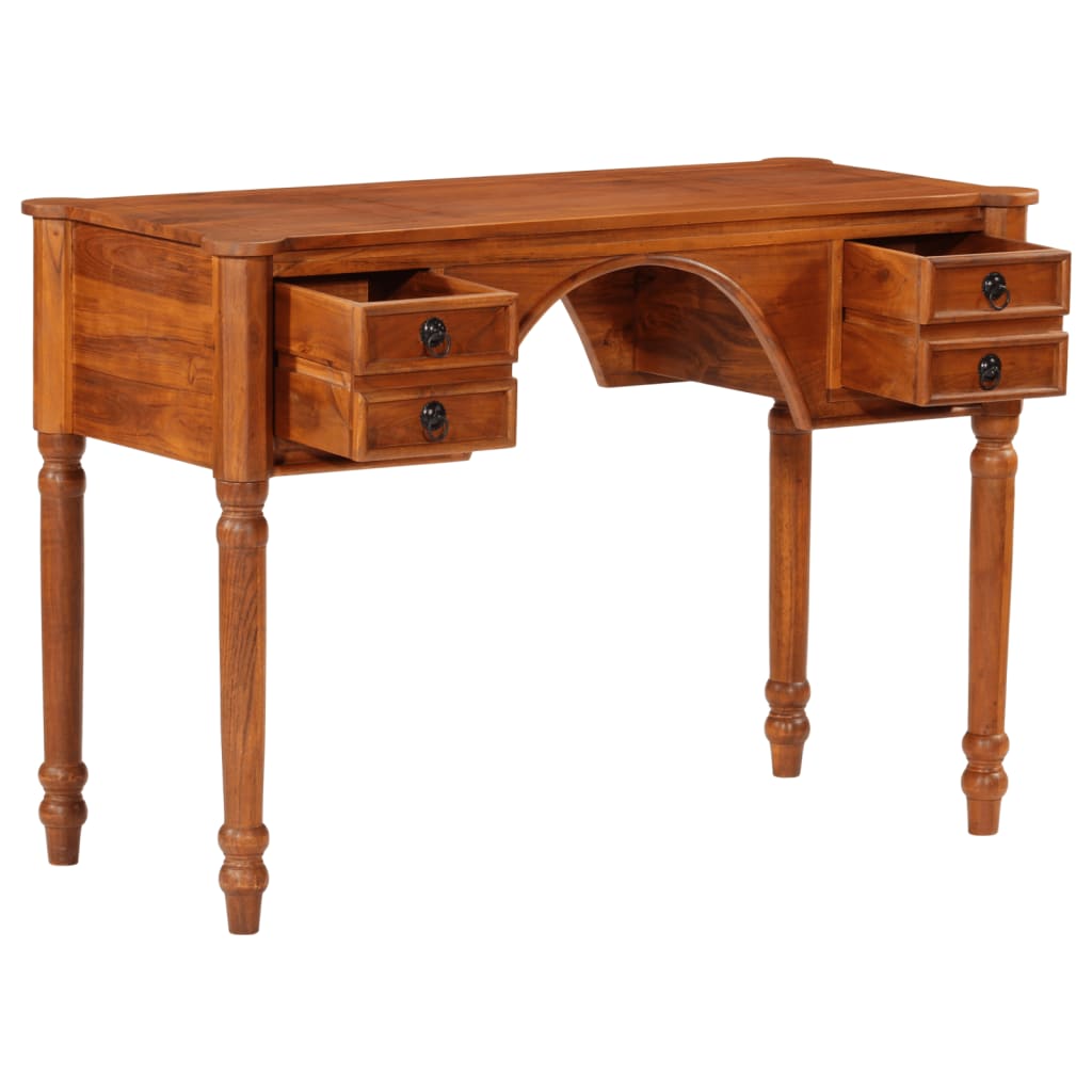 Bureau met lades 110x50x76 cm massief acaciahout