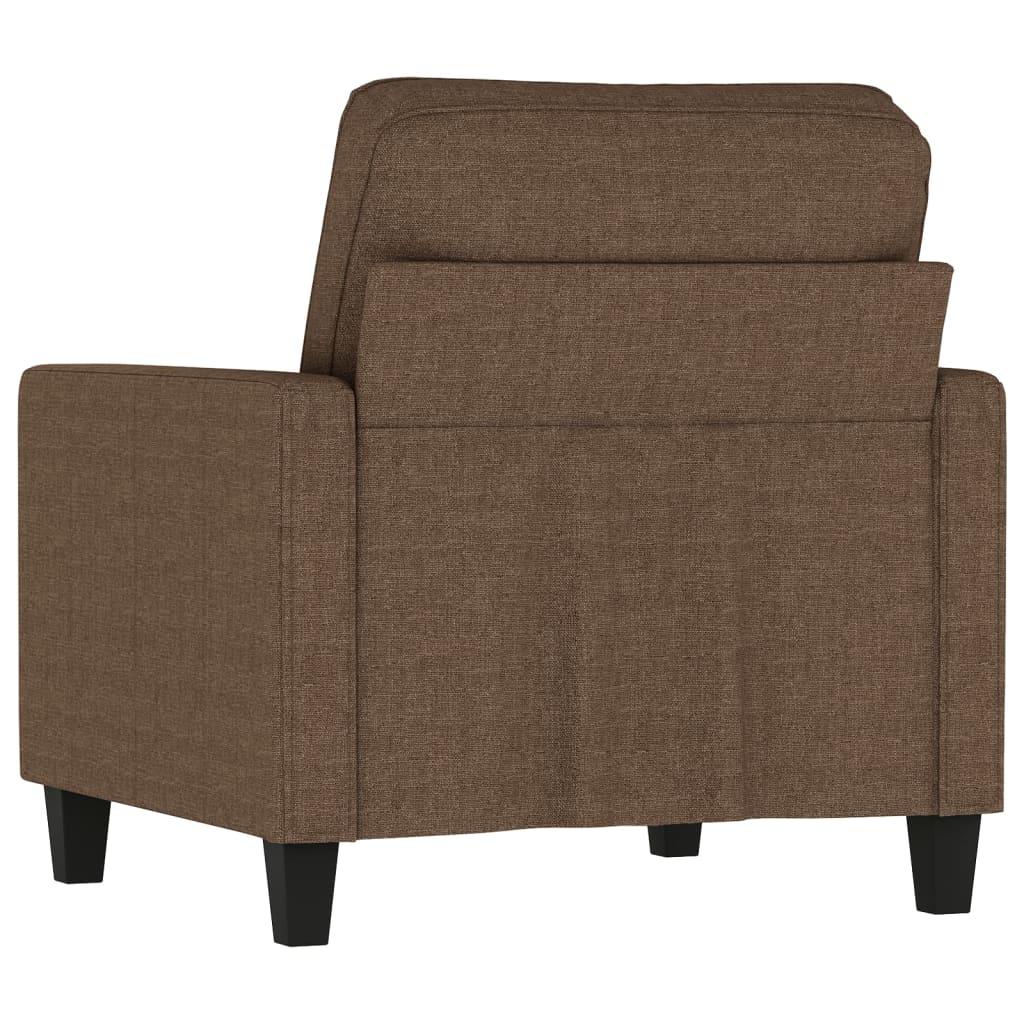 Fauteuil 60 cm stof bruin