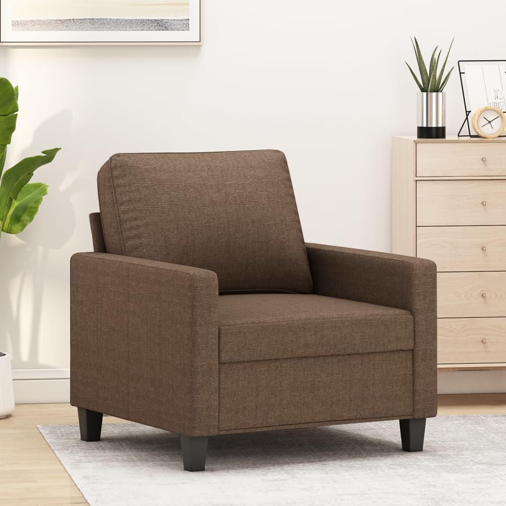 Fauteuil 60 cm stof bruin