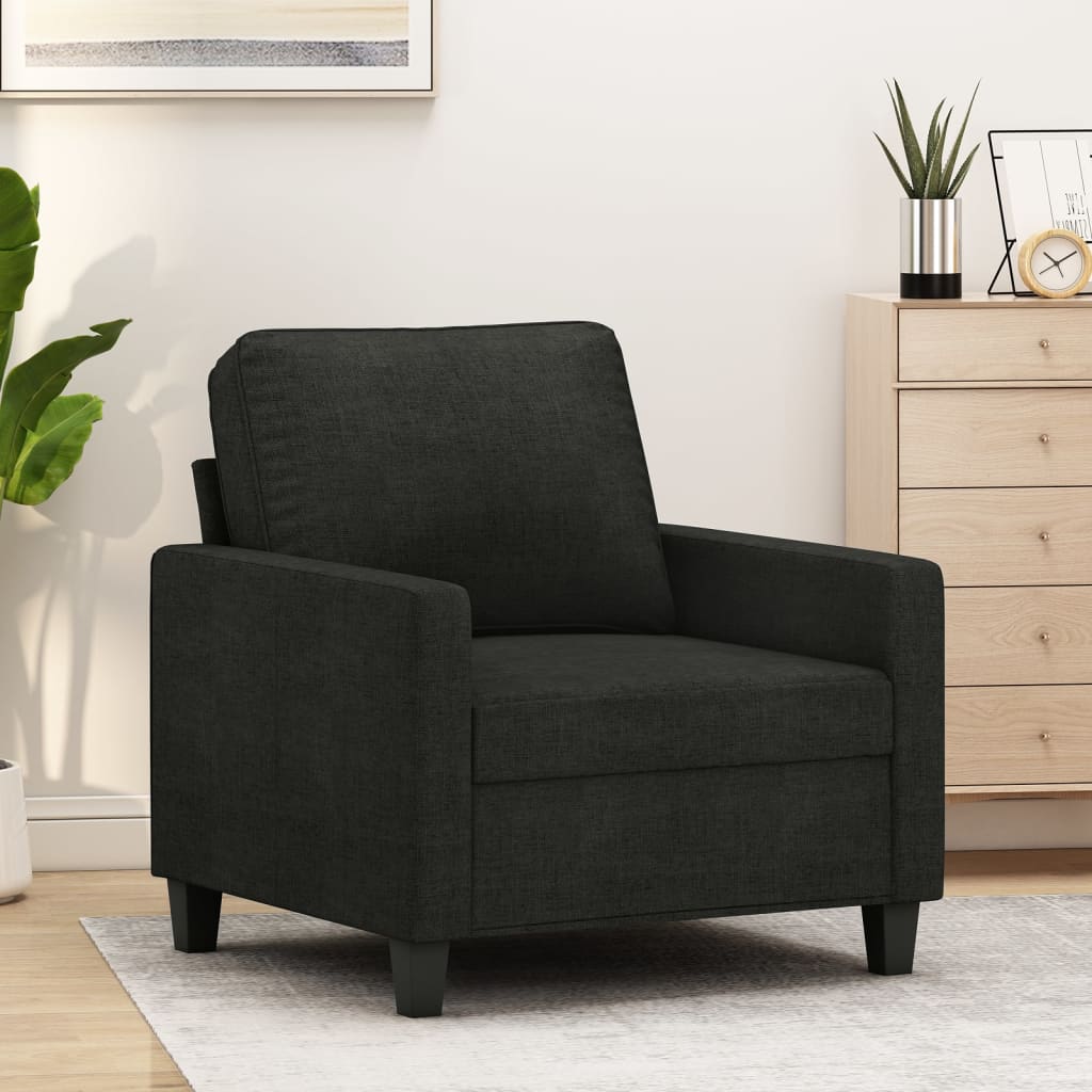 Fauteuil 60 cm stof zwart