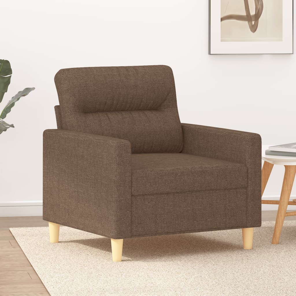 Fauteuil 60 cm stof bruin