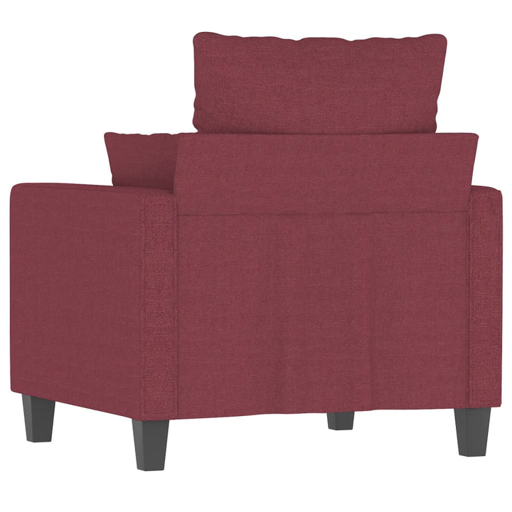 Fauteuil 60 cm stof wijnrood