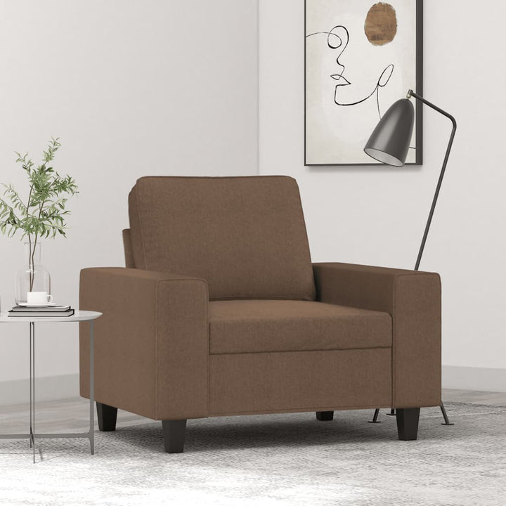 Fauteuil 60 cm stof bruin