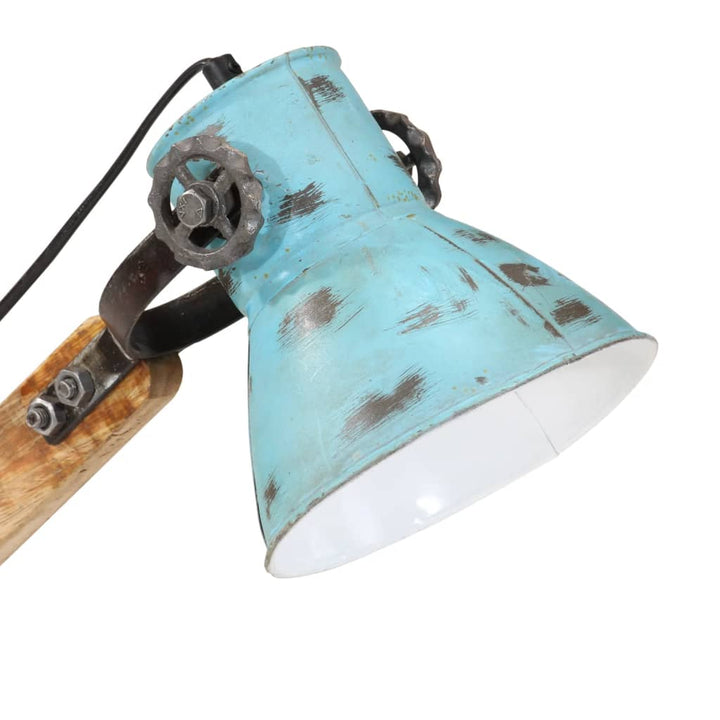 Bureaulamp 25 W E27 23x18x96 cm verweerd blauw