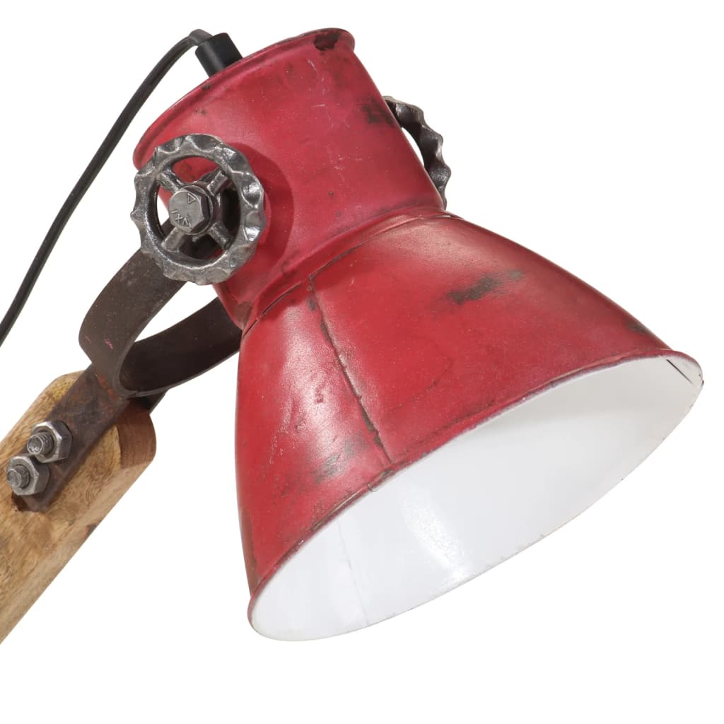 Bureaulamp 25 W E27 23x18x96 cm verweerd rood