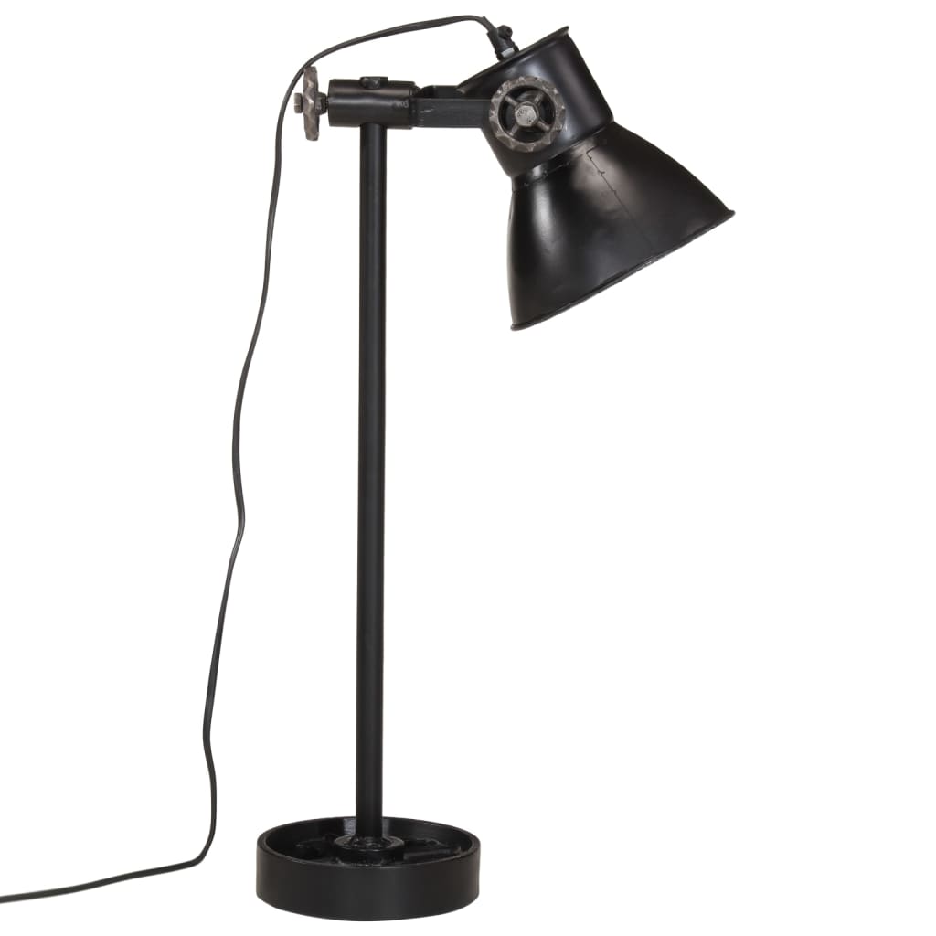 Bureaulamp 25 W E27 15x15x55 cm zwart