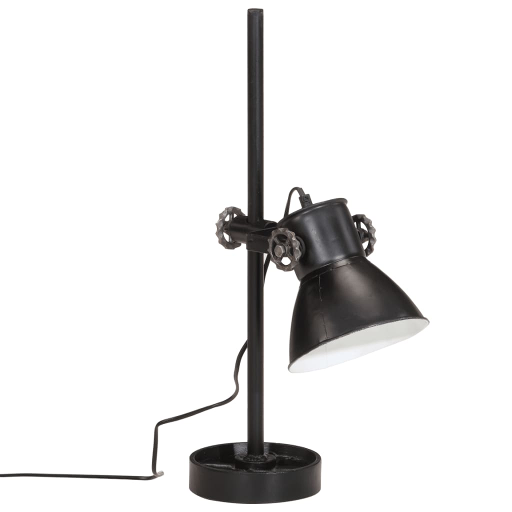 Bureaulamp 25 W E27 15x15x55 cm zwart