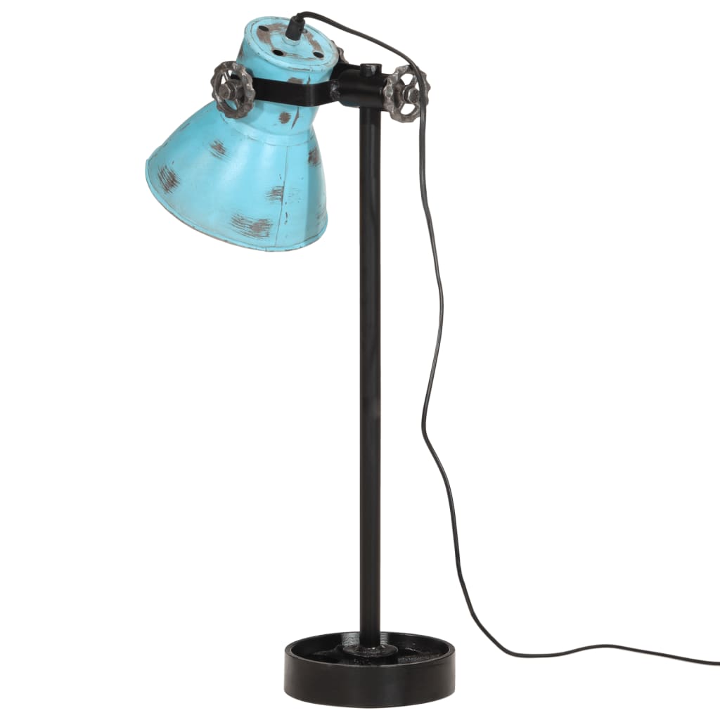 Bureaulamp 25 W E27 15x15x55 cm verweerd blauw