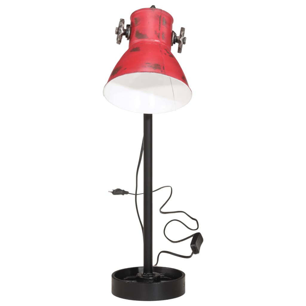 Bureaulamp 25 W E27 15x15x55 cm verweerd rood