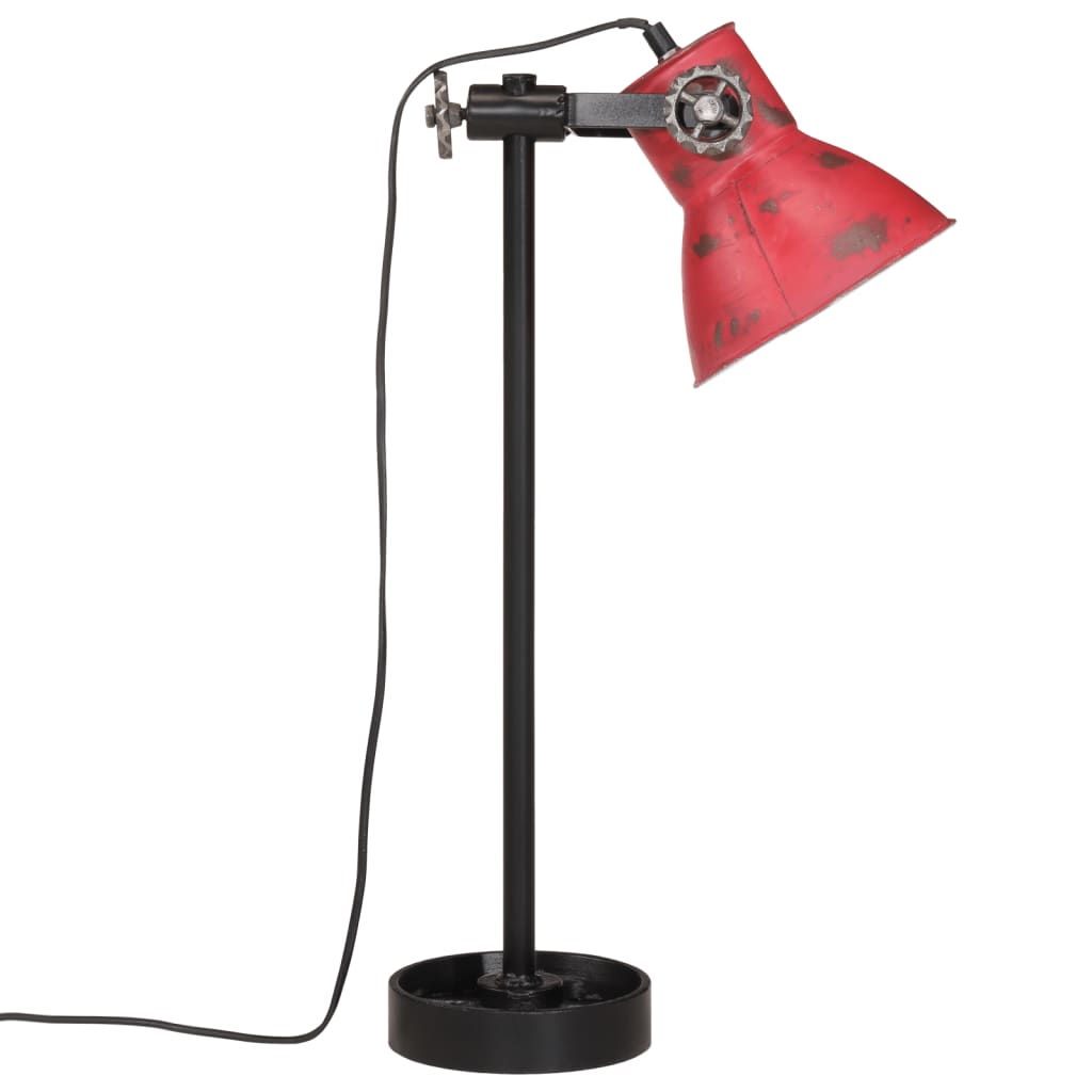 Bureaulamp 25 W E27 15x15x55 cm verweerd rood