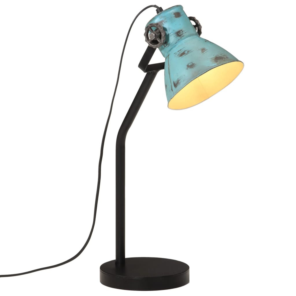 Bureaulamp 25 W E27 17x17x60 cm verweerd blauw