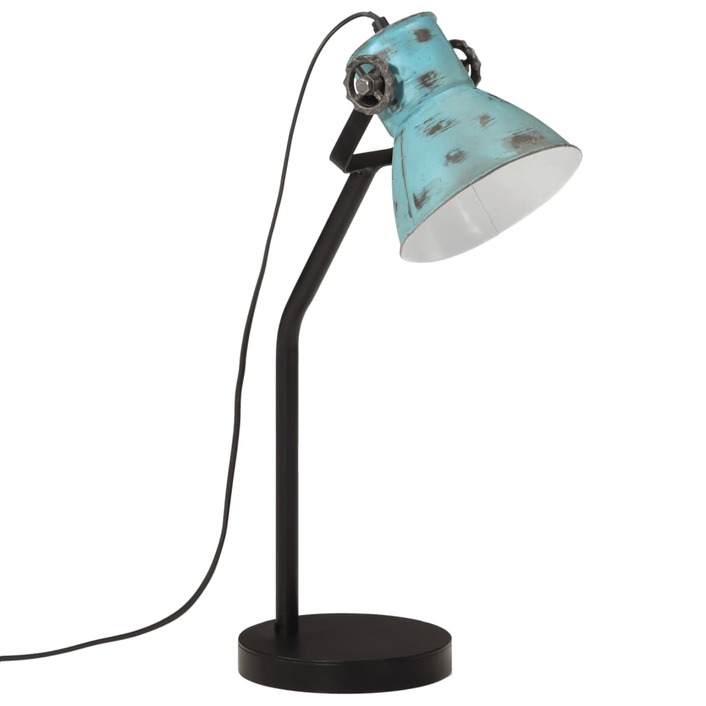 Bureaulamp 25 W E27 17x17x60 cm verweerd blauw