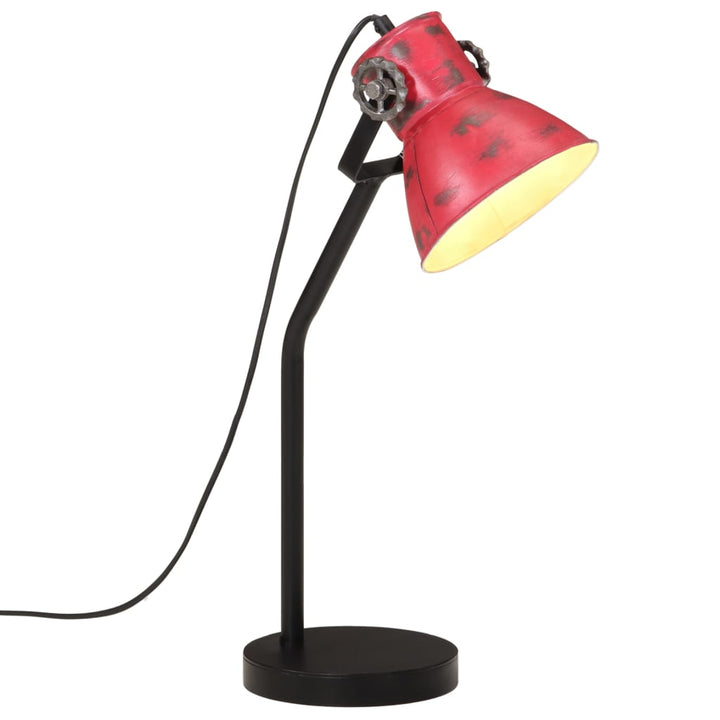 Bureaulamp 25 W E27 17x17x60 cm verweerd rood