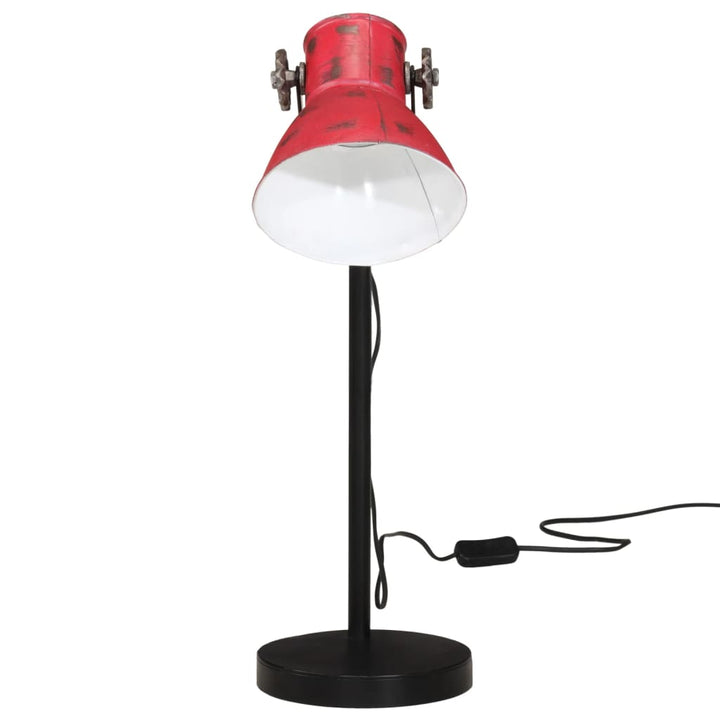 Bureaulamp 25 W E27 17x17x60 cm verweerd rood