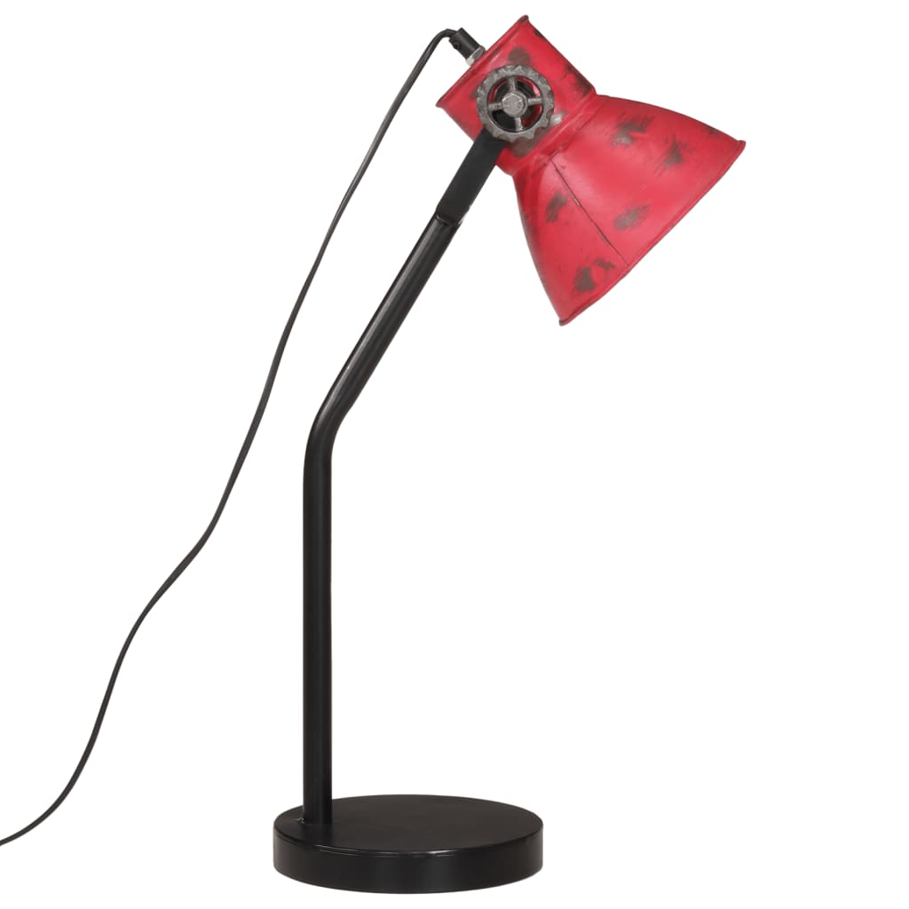 Bureaulamp 25 W E27 17x17x60 cm verweerd rood