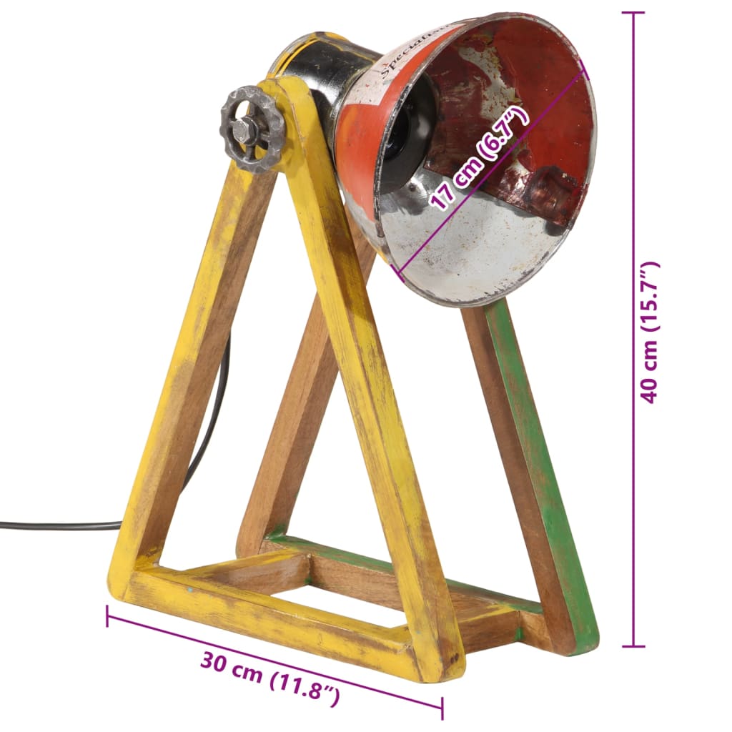 Bureaulamp 25 W E27 30x17x40 cm meerkleurig