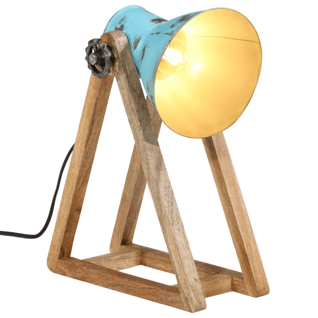 Bureaulamp 25 W E27 30x17x40 cm verweerd blauw