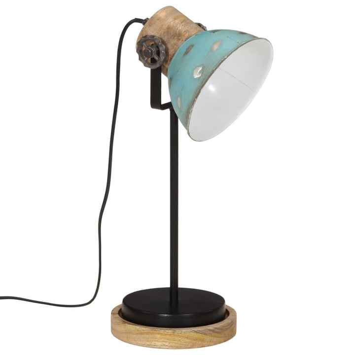 Bureaulamp 25 W E27 17x17x50 cm verweerd blauw