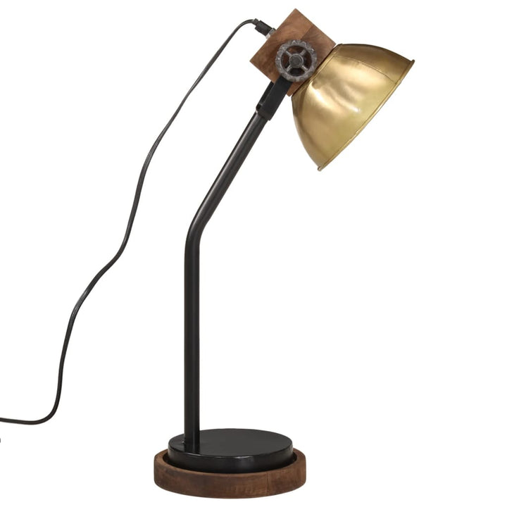 Bureaulamp 25 W E27 18x18x60 cm antiek messingkleurig