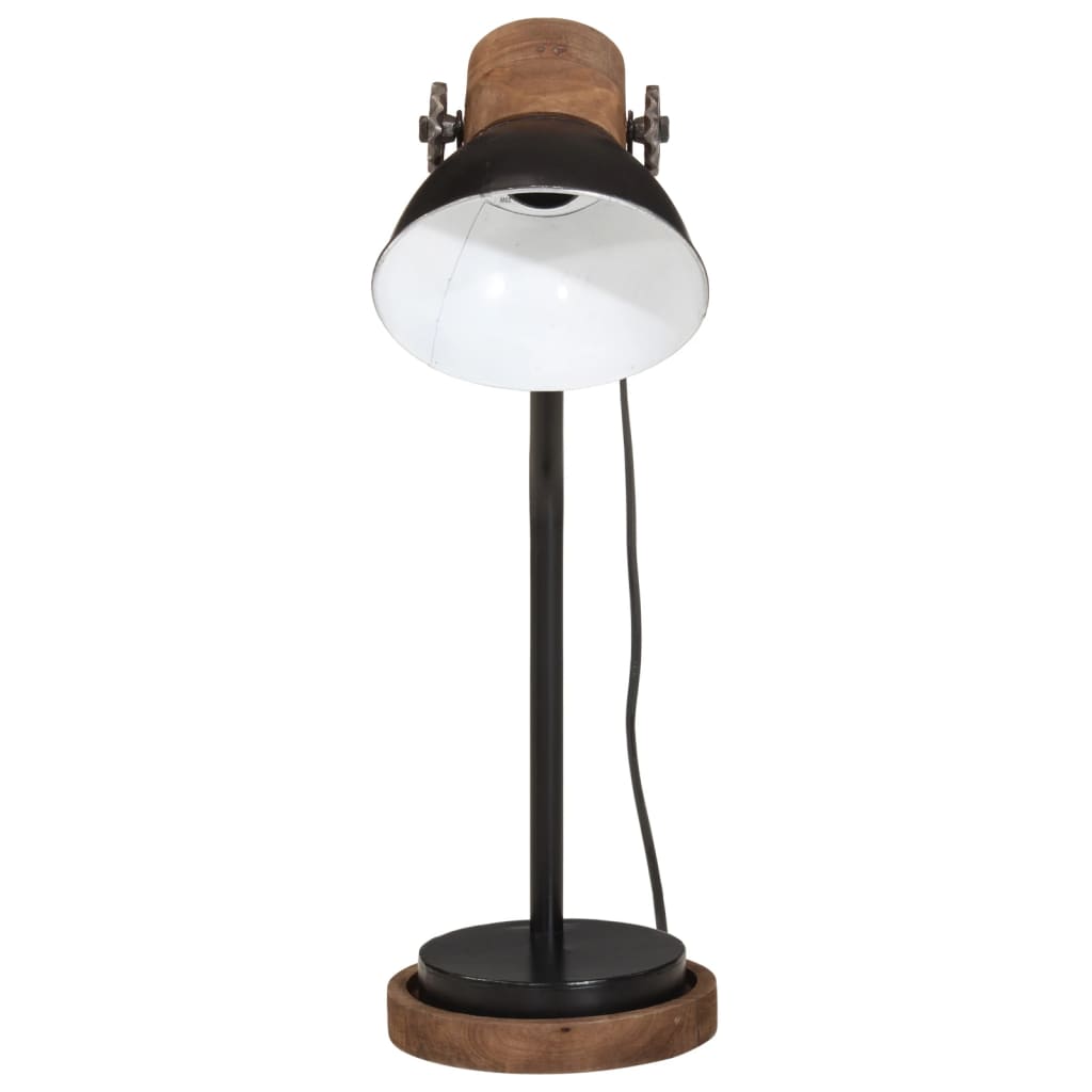 Bureaulamp 25 W E27 18x18x60 cm zwart