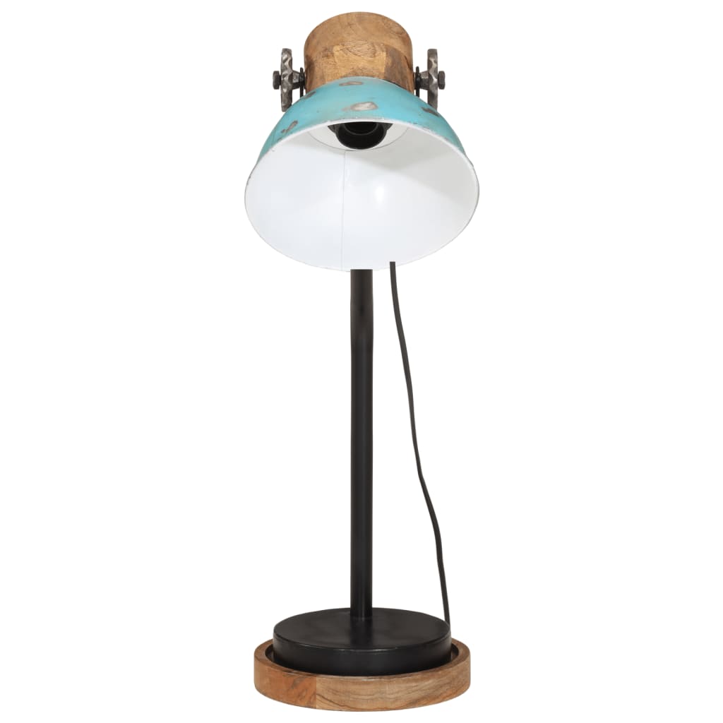 Bureaulamp 25 W E27 18x18x60 cm verweerd blauw