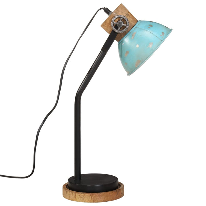 Bureaulamp 25 W E27 18x18x60 cm verweerd blauw