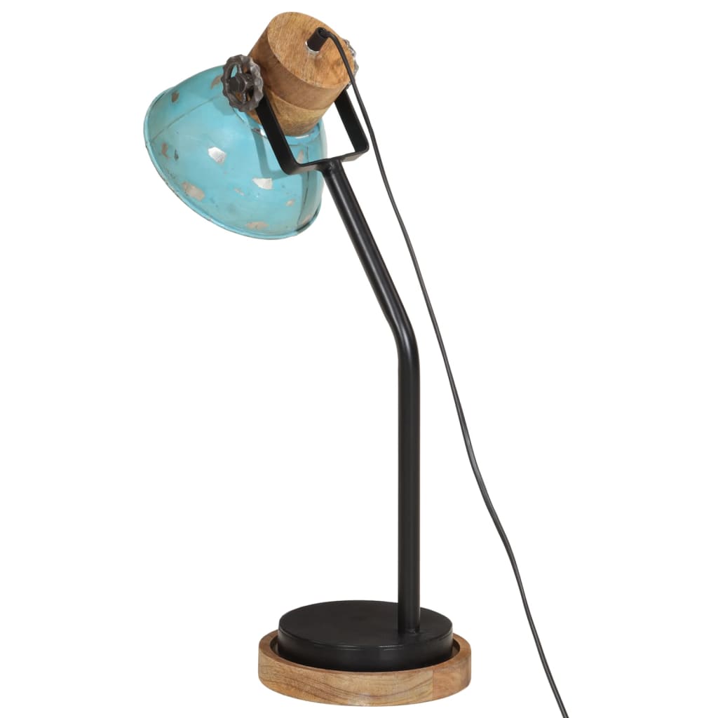 Bureaulamp 25 W E27 18x18x60 cm verweerd blauw