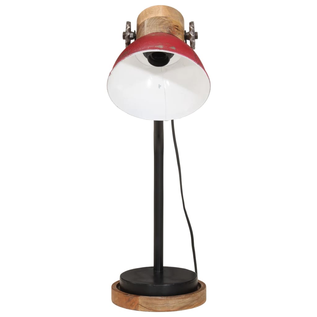 Bureaulamp 25 W E27 18x18x60 cm verweerd rood