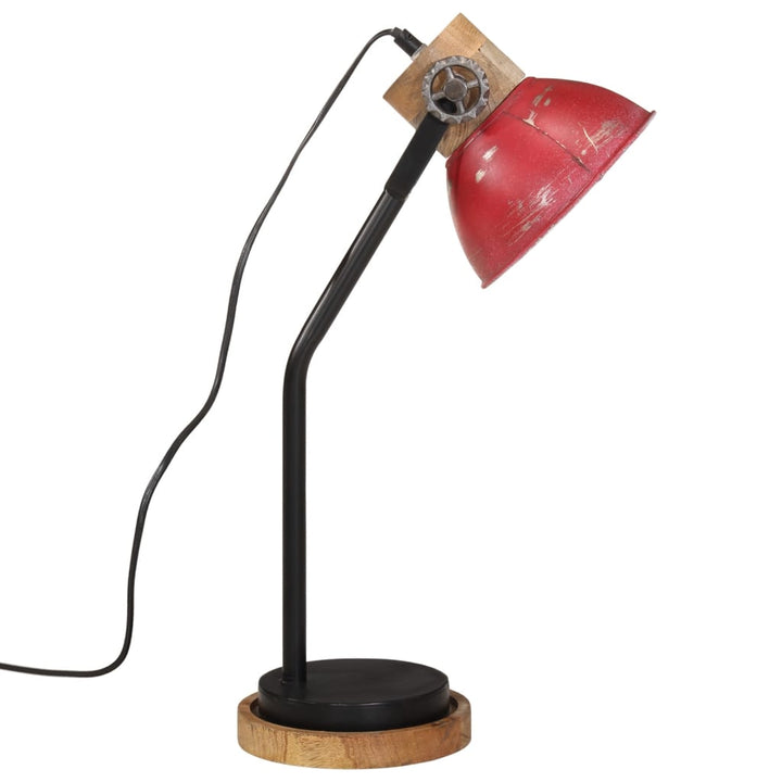 Bureaulamp 25 W E27 18x18x60 cm verweerd rood